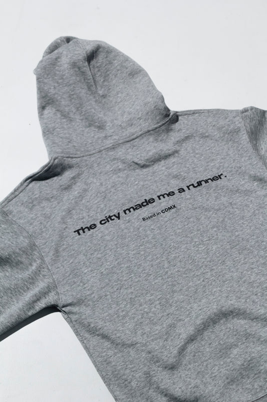 The city made me a runner - Hoodie ( corte ajustado )