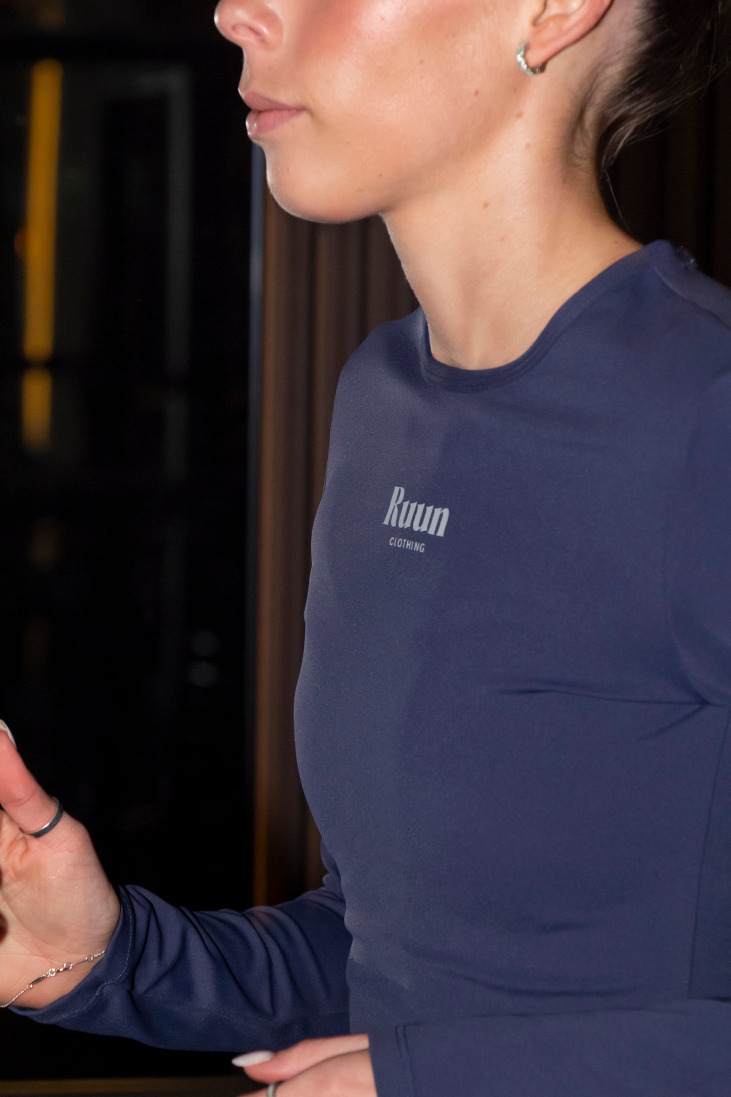 Playera de ejercicio, manga larga - Ruun CDMX 