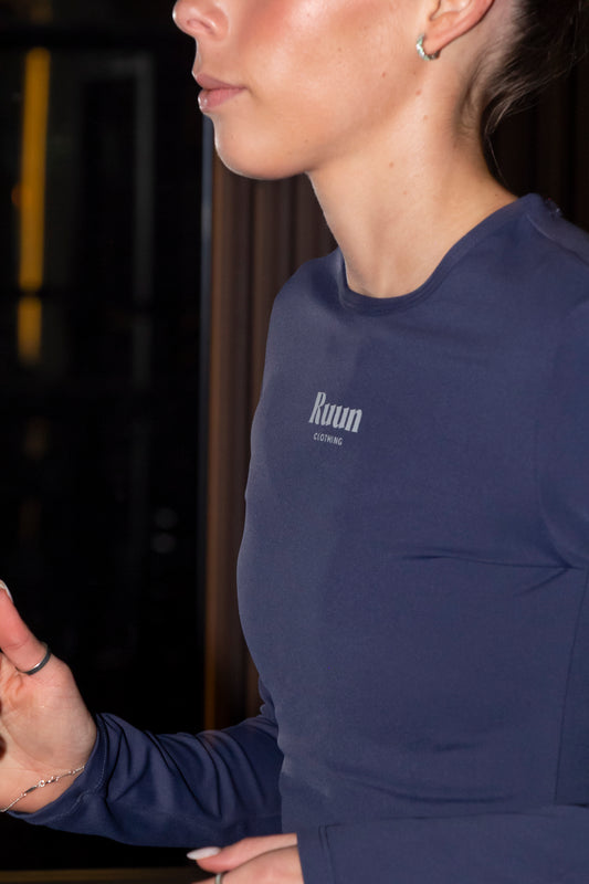 Playera de ejercicio, manga larga - Ruun CDMX 